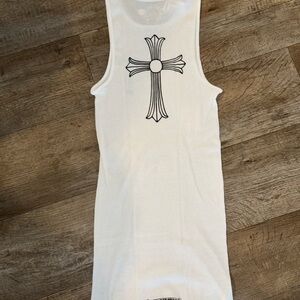 Chrome Hearts White Tank Top